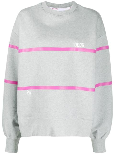 stripe-detailed sweatshirt