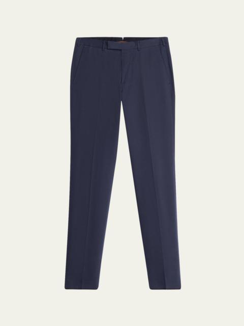ZEGNA Men's CashCo Slim Flat-Front Trousers