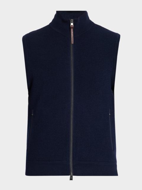 Polo Ralph Lauren Men's Hybrid Full-Zip Knit Sweater Vest