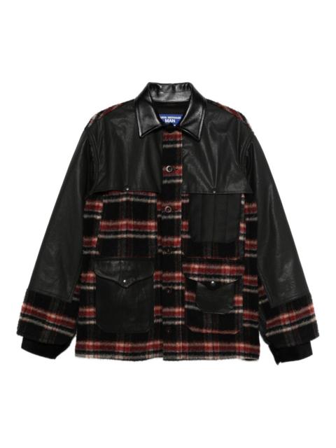Junya Watanabe MAN plaid panel jacket