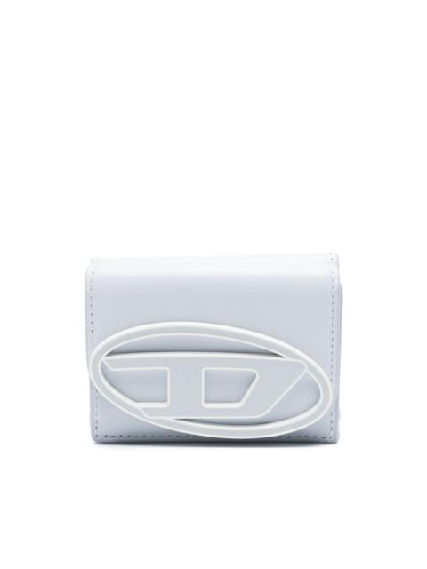 Diesel Oval D-plaque tri-fold wallet