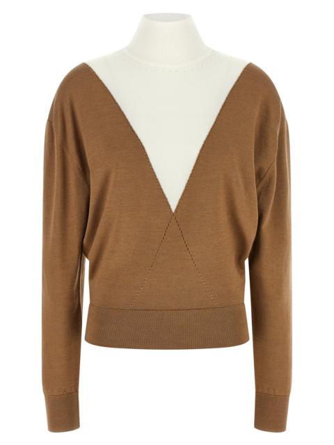 rabanne Sweater With Perforated Intarsia