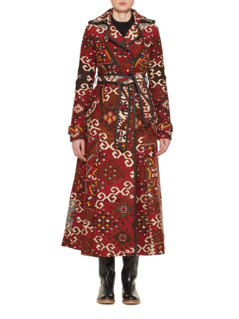 GABRIELA HEARST Casatt Military Coat in Patchwork Textiles