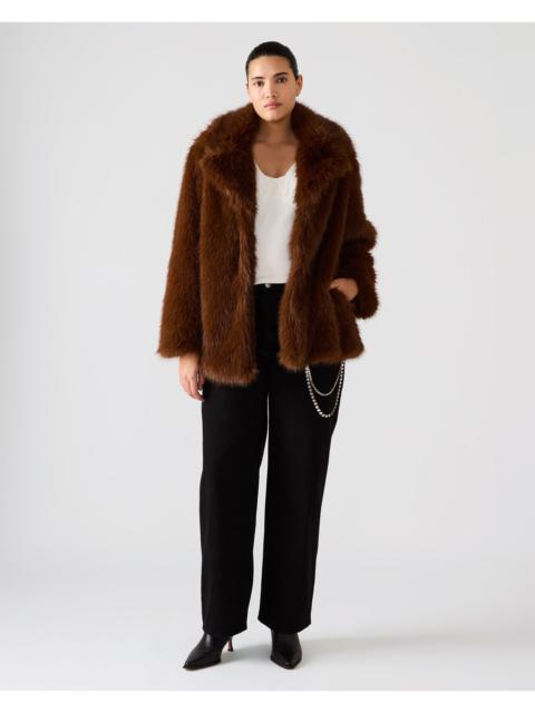 STEVE MADDEN KINDRA COAT BROWN