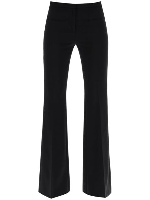 courrèges TAILORED BOOTCUT PANTS IN TECHNICAL JERSEY
