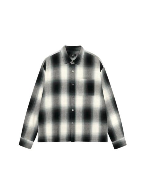 Stüssy Stussy Loose Weave Plaid Shirt Grey