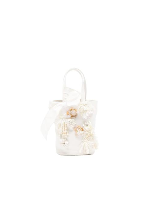 BIYAN flower-detailing tote bag