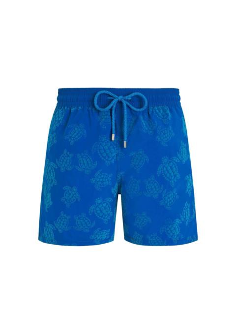 turtle-print swim shorts