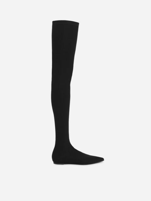 Dolce & Gabbana Stretch jersey thigh-high boots