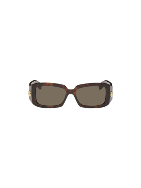 Tortoiseshell Rectangular Sunglasses