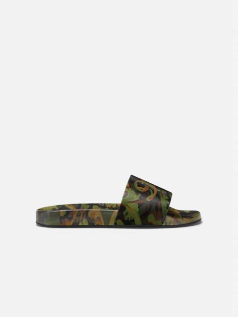 VERSACE Baroccoflage Print Slides