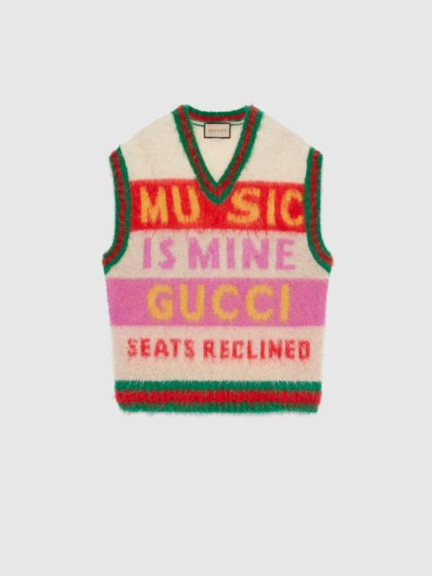 GUCCI Gucci 100 brushed mohair vest