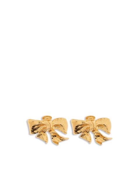 Moschino bow-detail clip-on earrings