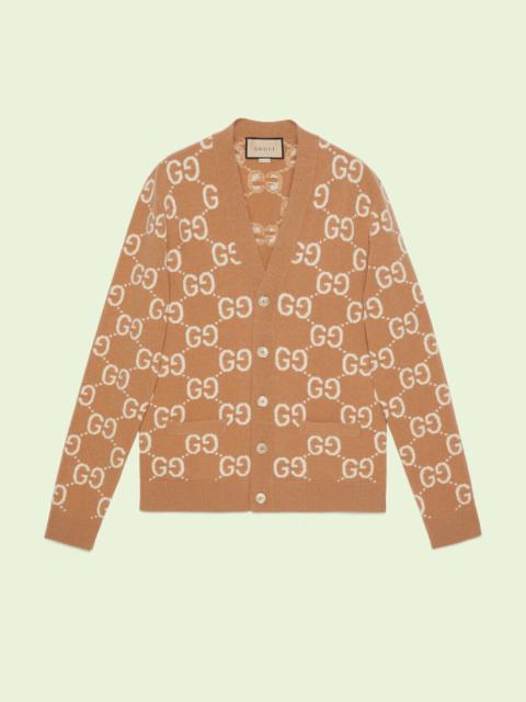 GG wool jacquard cardigan