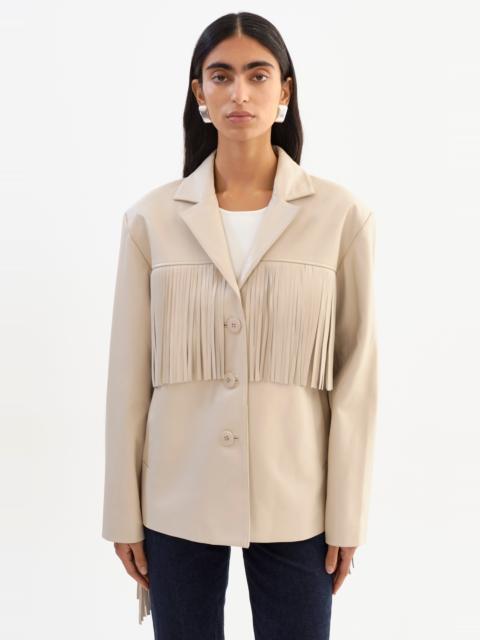 LAMARQUE RIANNE | Leather Fringe Jacket
