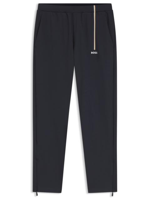 BOSS ACTIVE TRACK PANTS IN THERMOREGULATING STRETCH GABARDINE