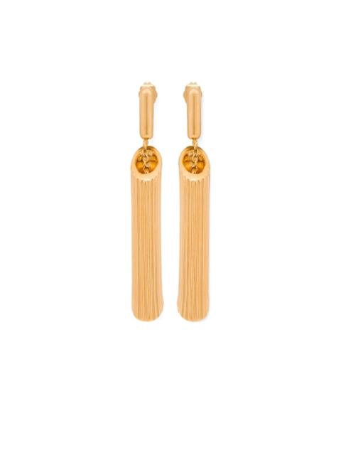 Moschino brass earrings
