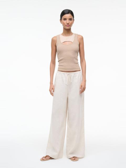 STAUD STAUD MATEO LINEN PANT NATURAL