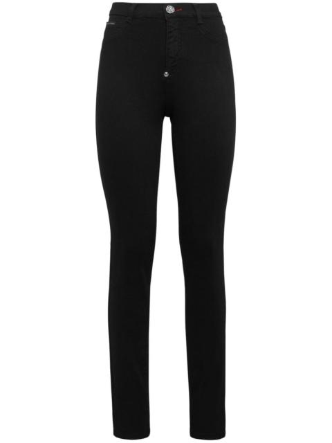 high-waisted super-skinny jeans