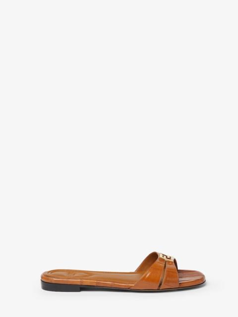 FENDI Fendi FFold Beige hagfish leather sandals