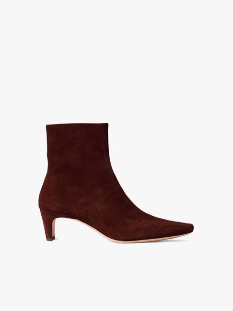 STAUD STAUD WALLY ANKLE BOOT MAHOGANY SUEDE