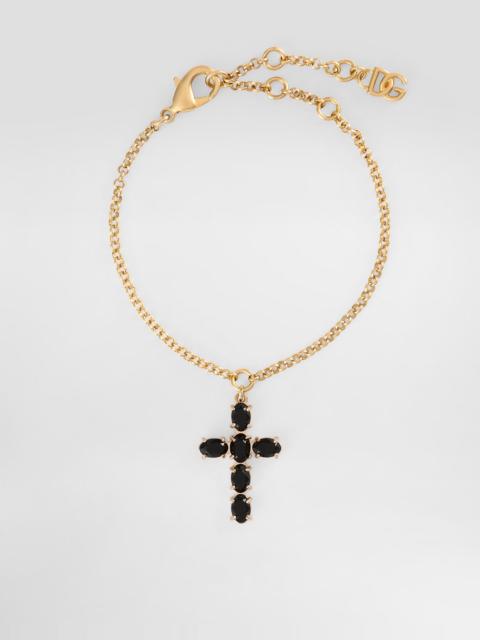 Dolce & Gabbana Fine link bracelet with cross charm