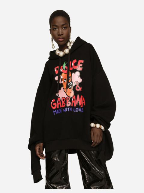 Sweatshirt with Gianpiero D’Alessandro print