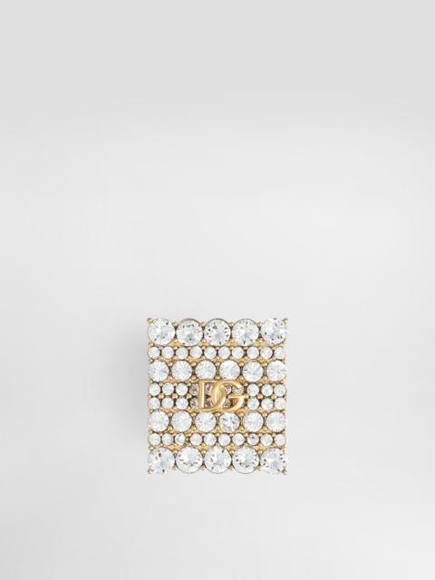 Dolce & Gabbana Sartoria rhinestones brooch