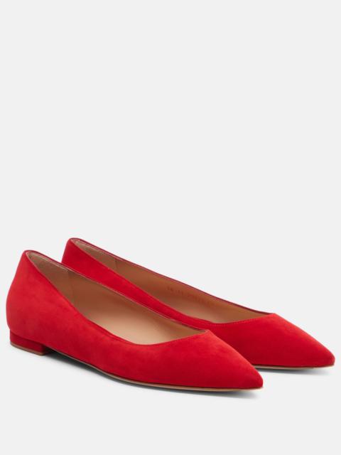 Gianvito Rossi Suede ballet flats