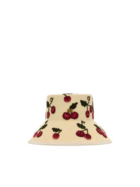 Valentino embroidered-cherry hat