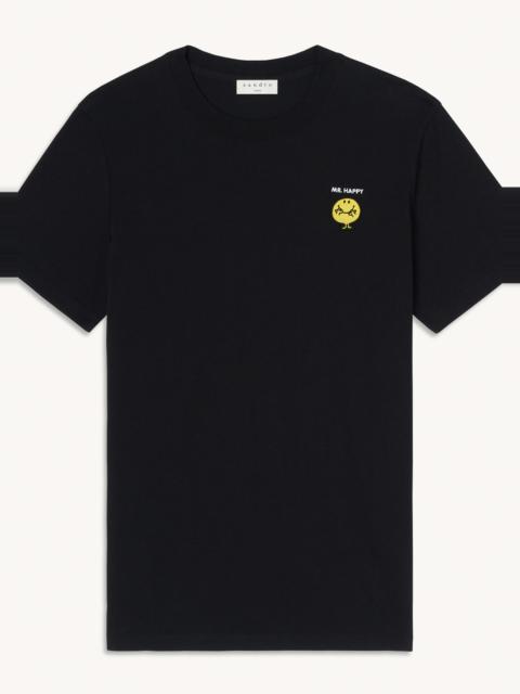 Sandro Cotton T-shirt with patch