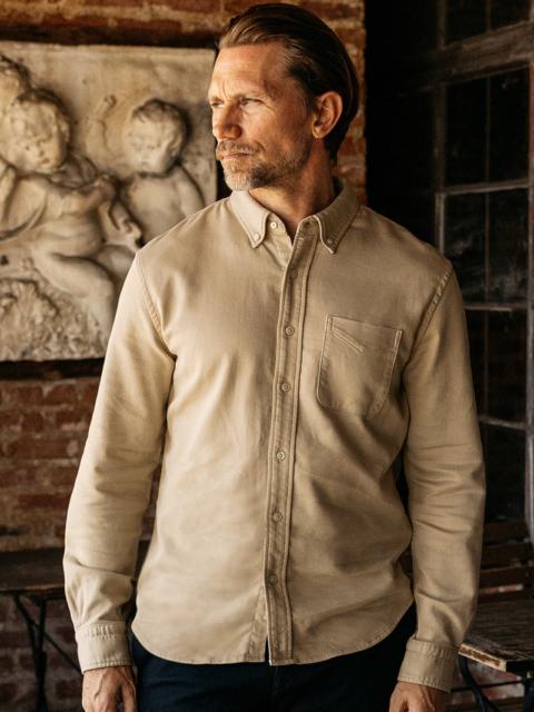 HIROSHI KATO The Tack Double Weave Dobby Stretch - Beige