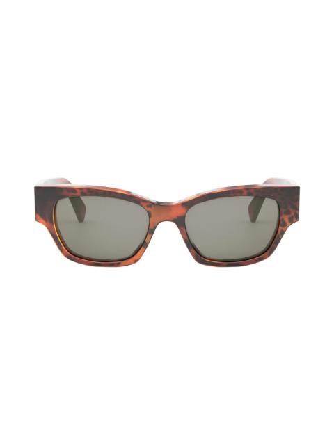 CELINE Monochroms 54mm Cat Eye Sunglasses in Animal /Smoke