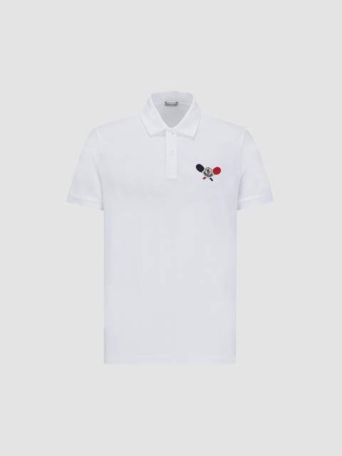 Moncler Tennis Logo Patch Polo Shirt
