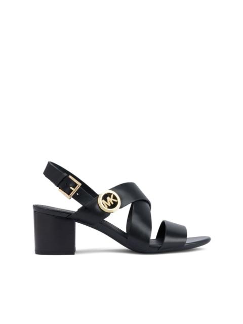 MICHAEL KORS Vera logo-plaque leather sandals