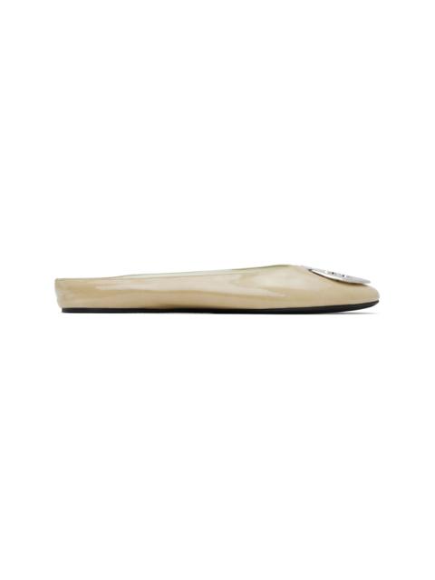 TORY BURCH SSENSE Exclusive Beige Reva Backless Ballerina Flats