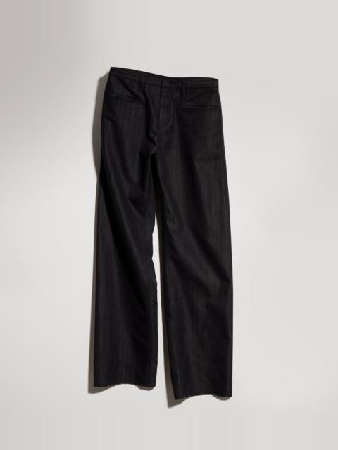 GUCCI Loose fit cotton blend denim pants
