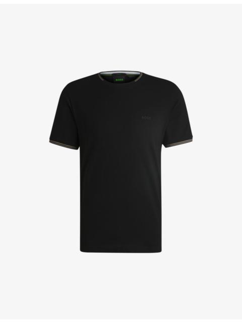 BOSS Logo-print short-sleeve cotton T-shirt