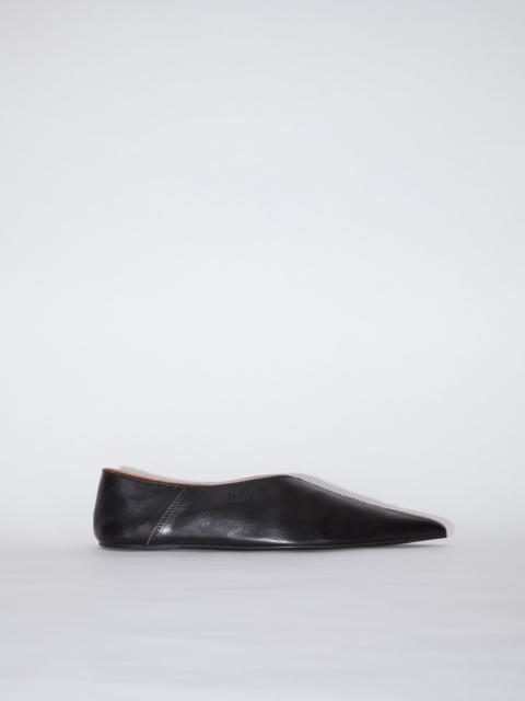 Acne Studios Flat leather mules - Black