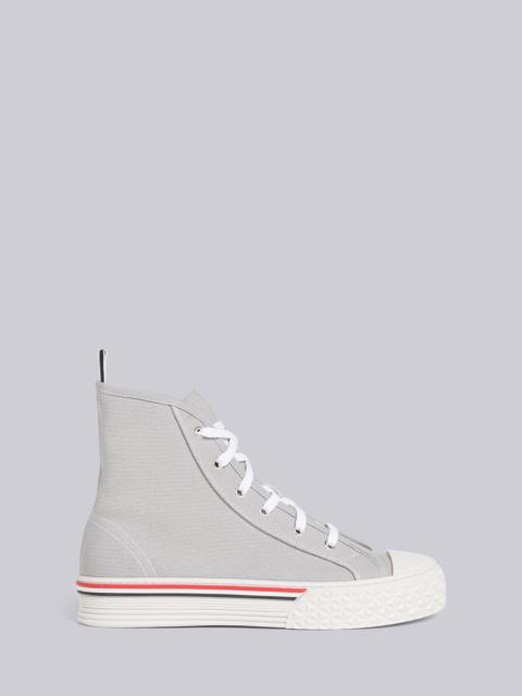 Thom Browne CANVAS TARTAN SOLE COLLEGIATE HIGH TOP