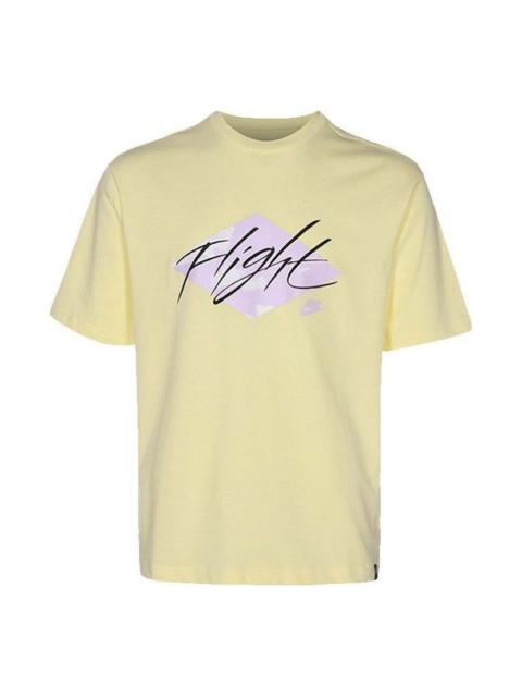 Jordan Air Jordan Flight Logo T-Shirt 'Yellow Purple' DO8897-821