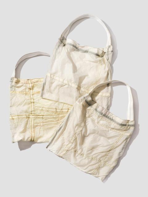 Nigel Cabourn Puebco Recycled Vintage Parachute Light Bag White
