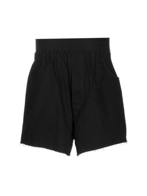 elasticated wide-leg shorts