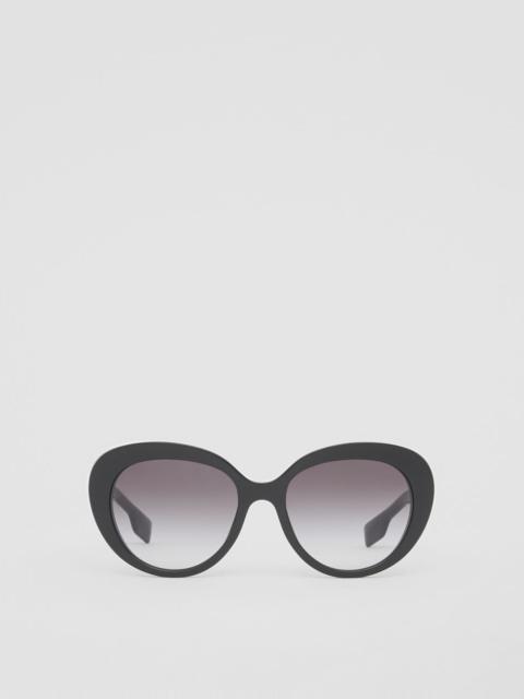 Burberry Monogram Motif Cat-eye Frame Sunglasses