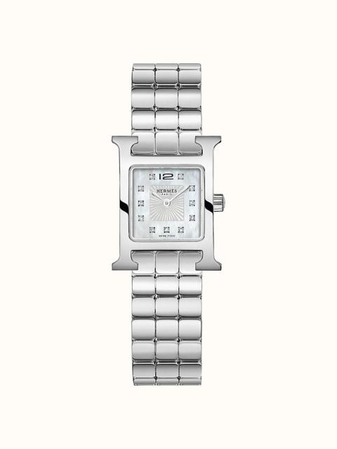 Hermès Heure H watch, 17.2 x 17.2 mm
