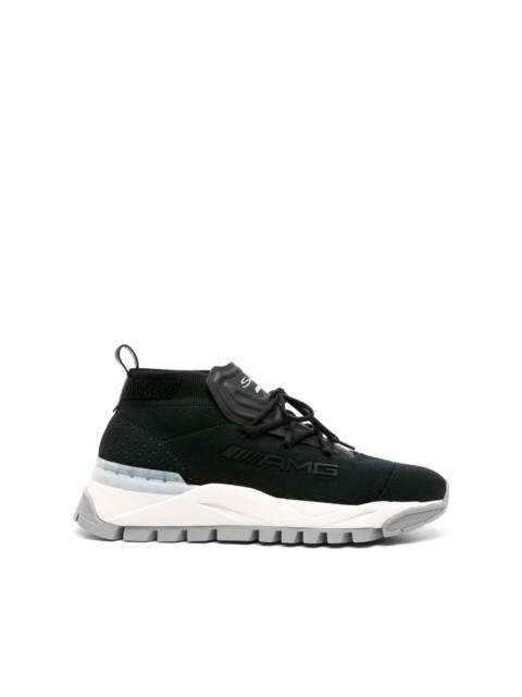 Santoni x AMG elasticated-panel sneakers