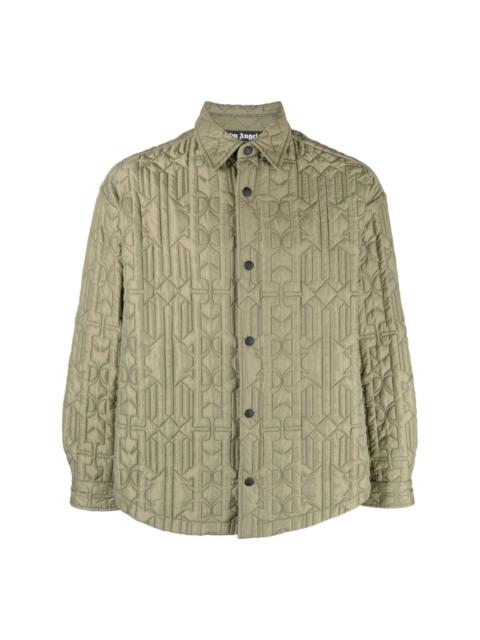 monogram quilted shirt jacket