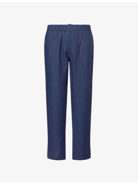 Sunspel Drawstring Straight-Leg Linen Trousers