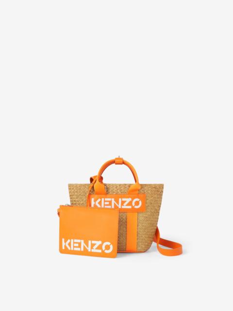 KENZO Small KENZO Logo raffia basket