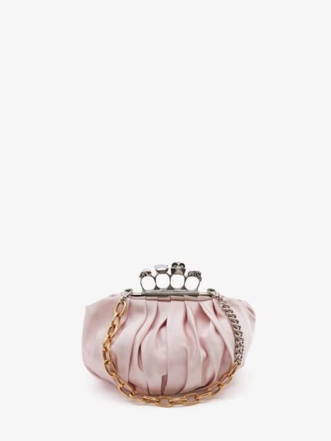 Alexander McQueen Barnacle Four-ring Clutch in Pink